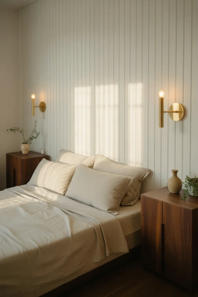 White board and batten bedroom