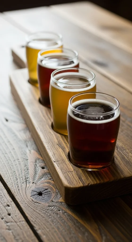 beer tasting flight paddle