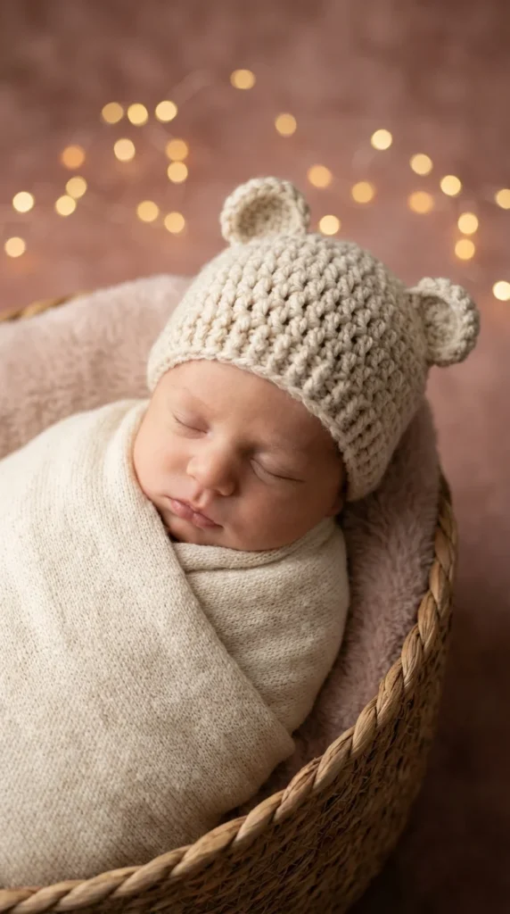 crochet animal ear baby hat gift