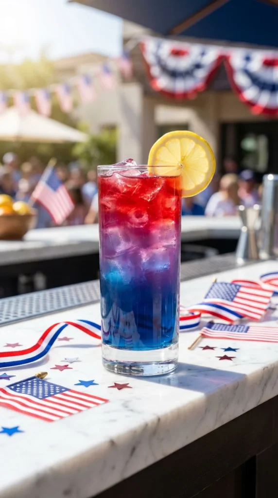 Blue curacao vodka lemonade