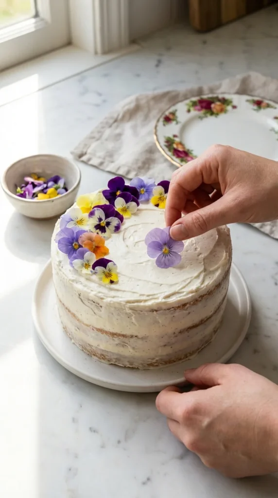 Botanical Easter layer cake