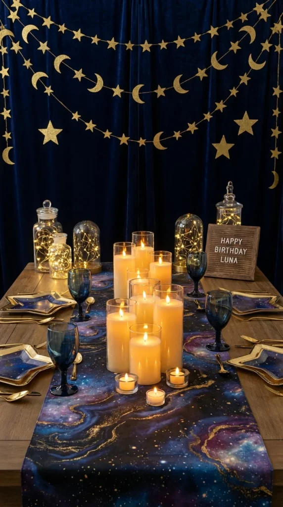 Celestial star Sweet 16 theme