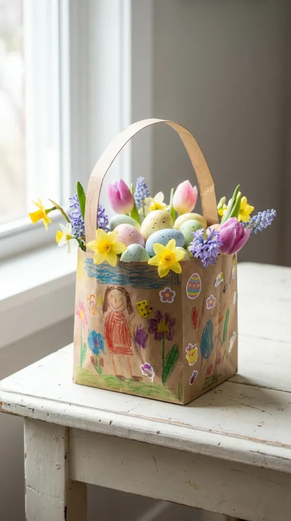 Color your own Easter basket kids