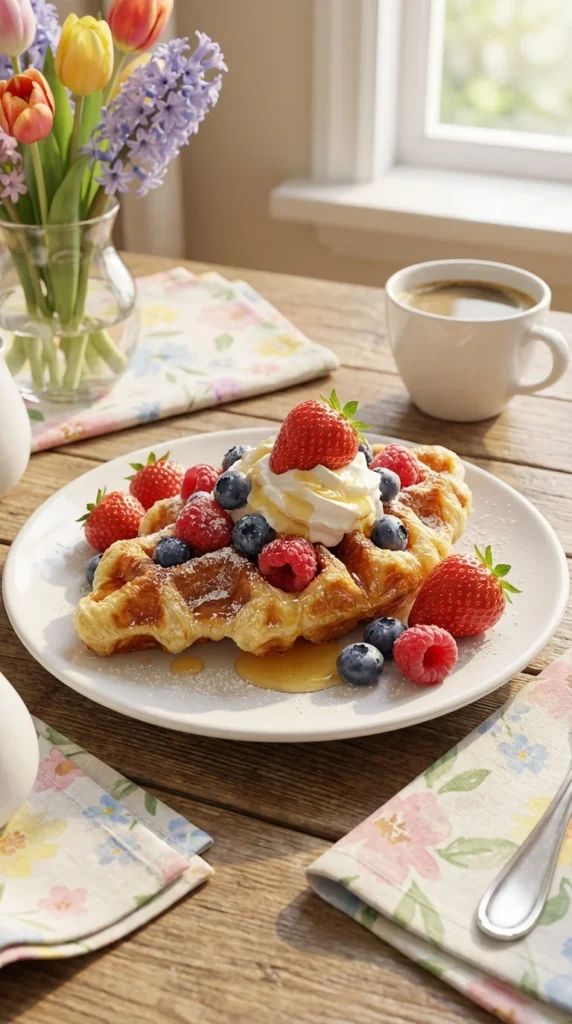 Croffles croissant waffles Mother's Day