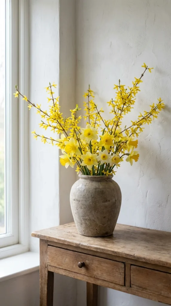 Daffodil spring floral display