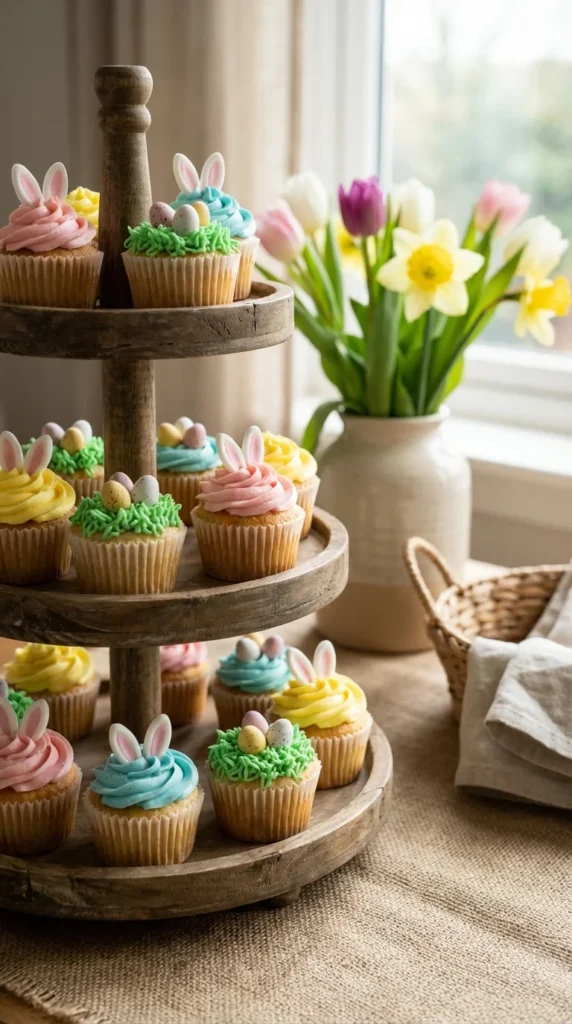 Easter cupcake tower ideas
