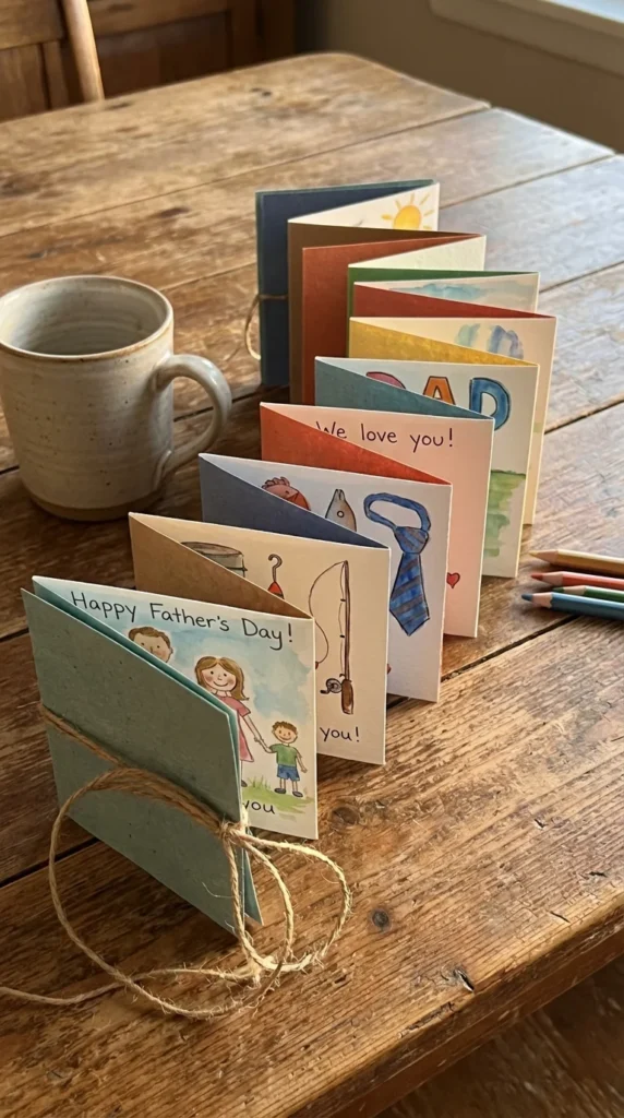 Father's Day accordion book kids craft