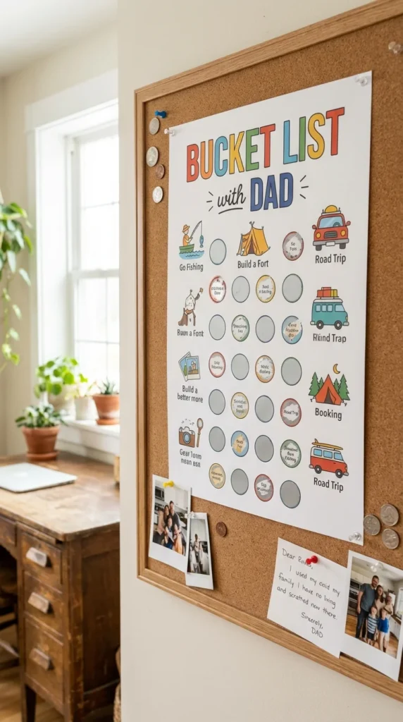 Father's Day bucket list scratch-off gift from kids