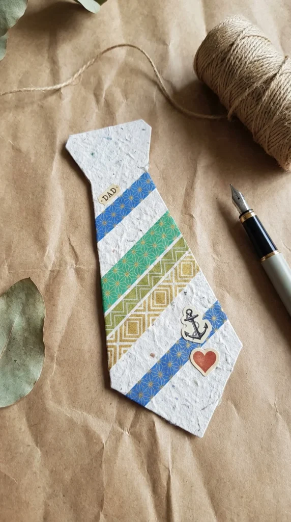 Father's Day tie card craft for kids