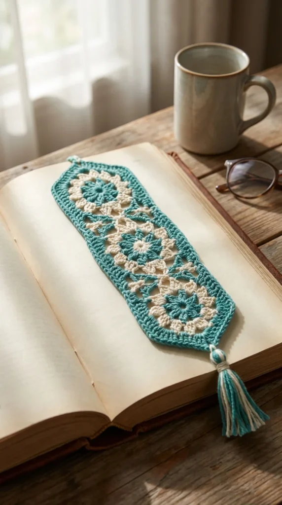 First crochet project beginner bookmark