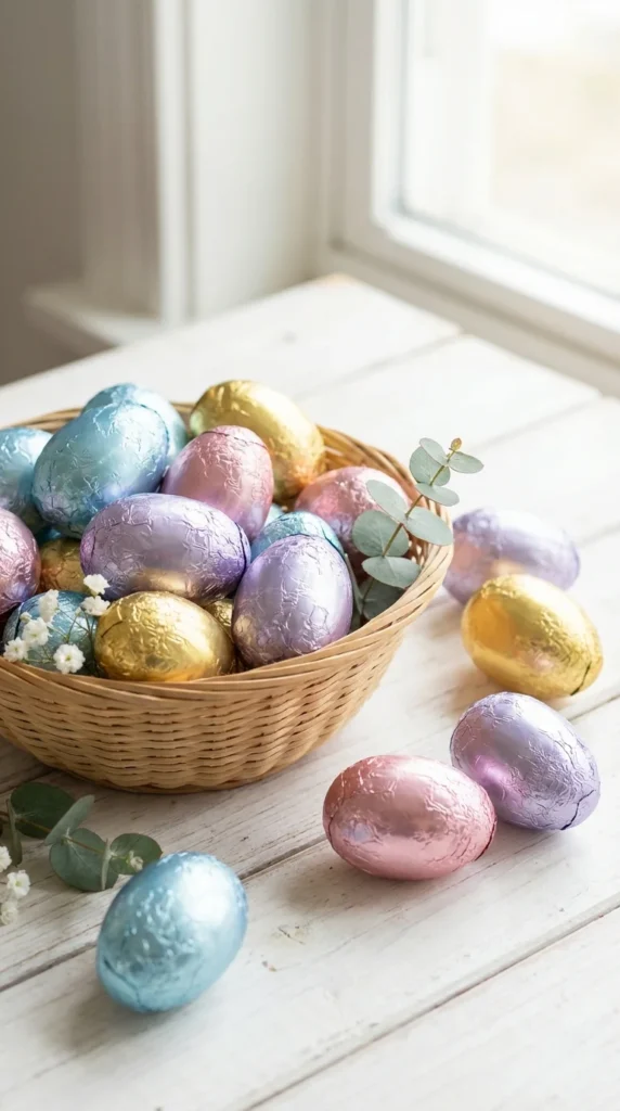 Foil art Easter eggs kids