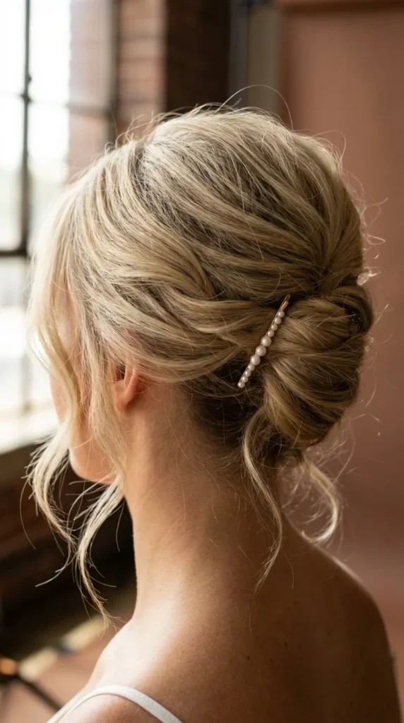 French twist prom updo elegant