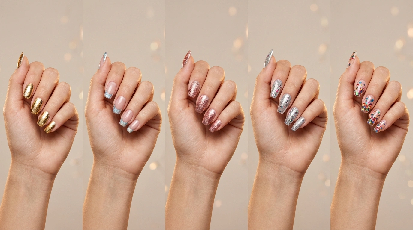 Glitter Gel Nail Designs