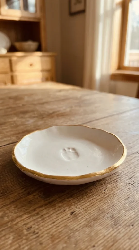 Handmade Father's Day clay dish