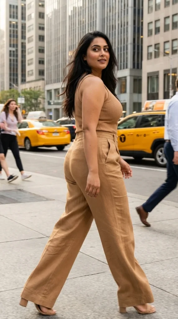 High waist pants plus size outfit