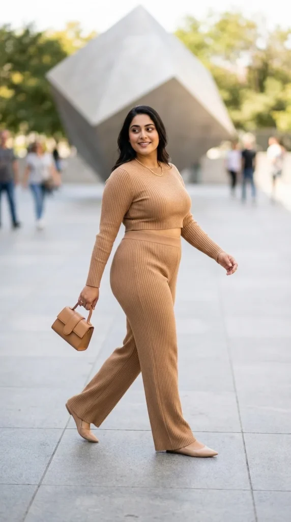 Knit co-ord set plus size