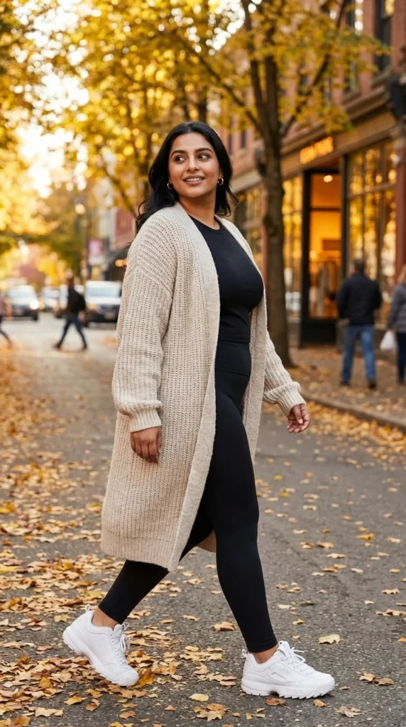 Longline cardigan plus size tummy
