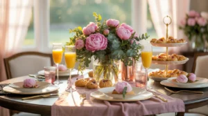 Mothers day brunch ideas elegant table setting