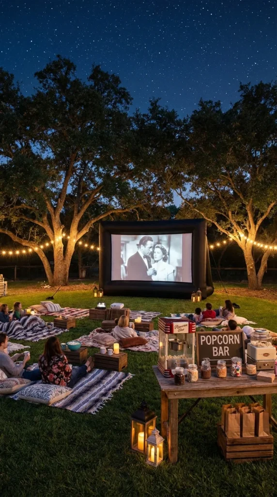 Outdoor movie night Sweet 16