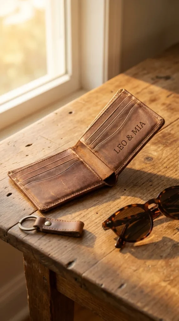 Personalized Dad wallet Father's Day gift