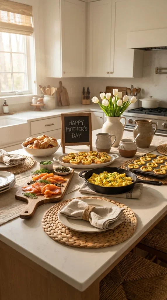 Quiche station mothers day brunch buffet