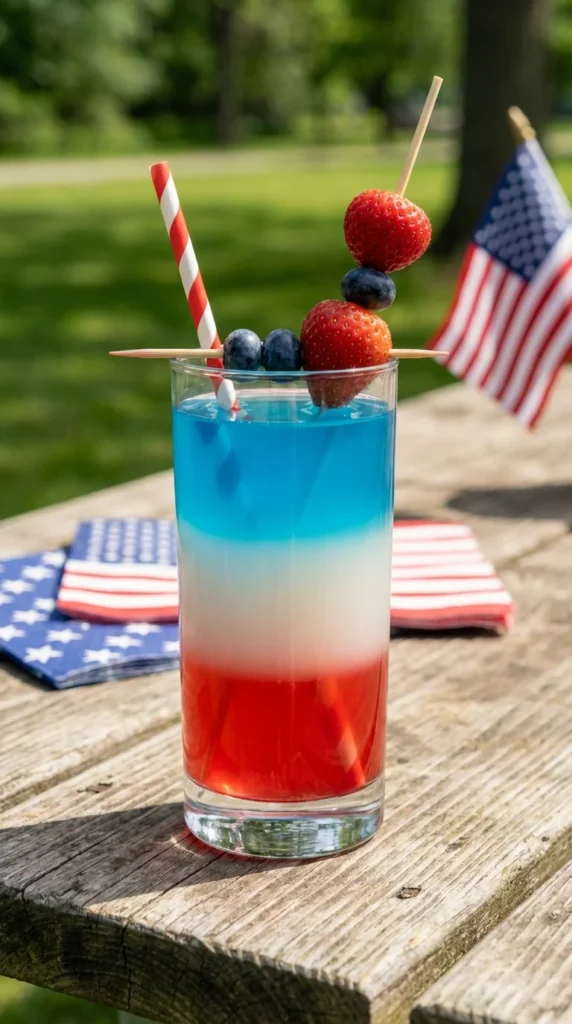 Red white blue lemonade kids