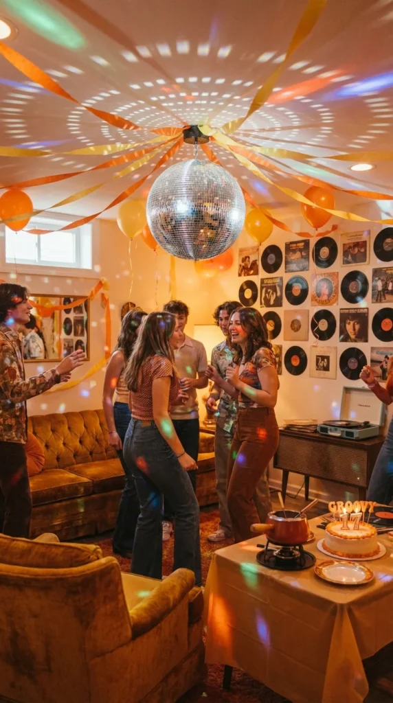 Retro disco 16th birthday theme