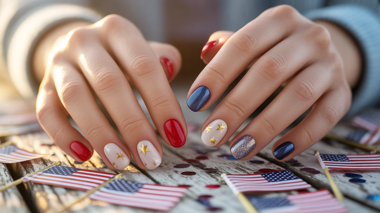 Simple 4th of July Nail Ideas