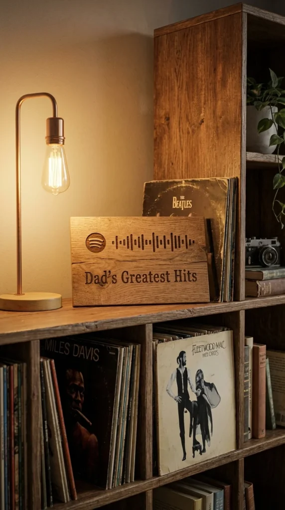 Spotify playlist plaque dad gift