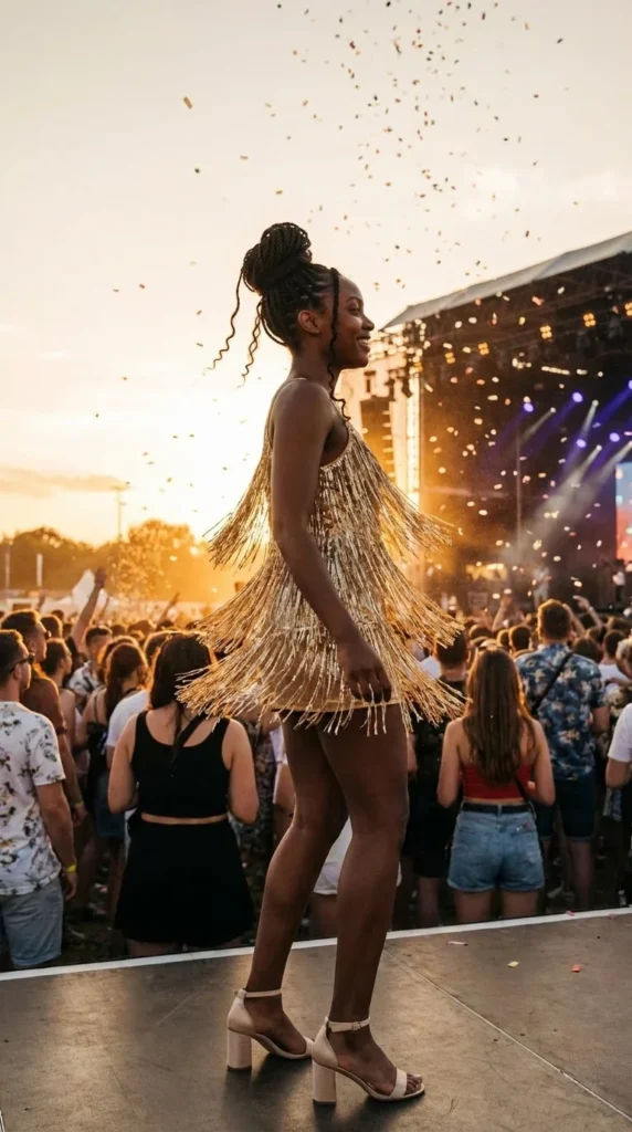 Summer festival outfit Black women