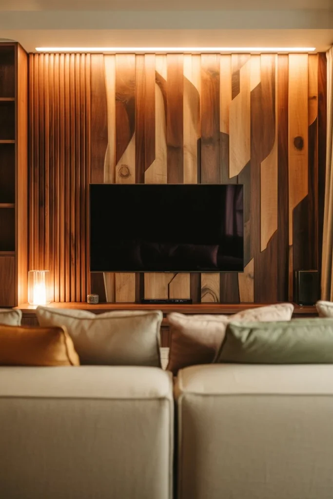 TV feature wall small living room