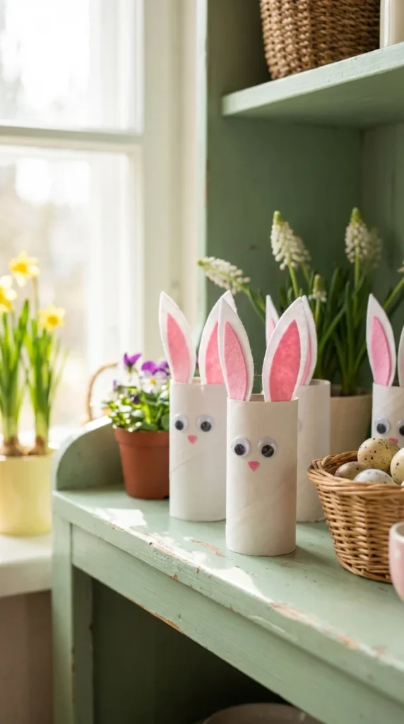 Toilet paper roll Easter bunny kids