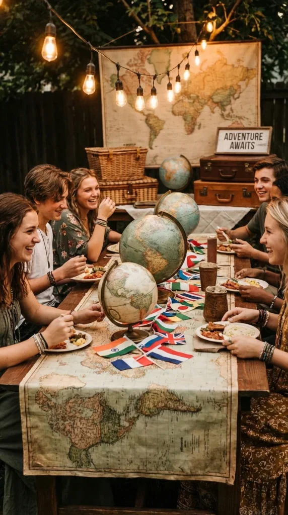 Travel theme 16th birthday party