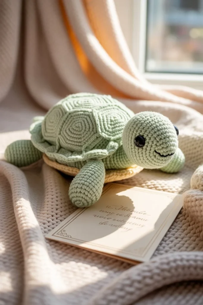Turtle crochet friendship gift