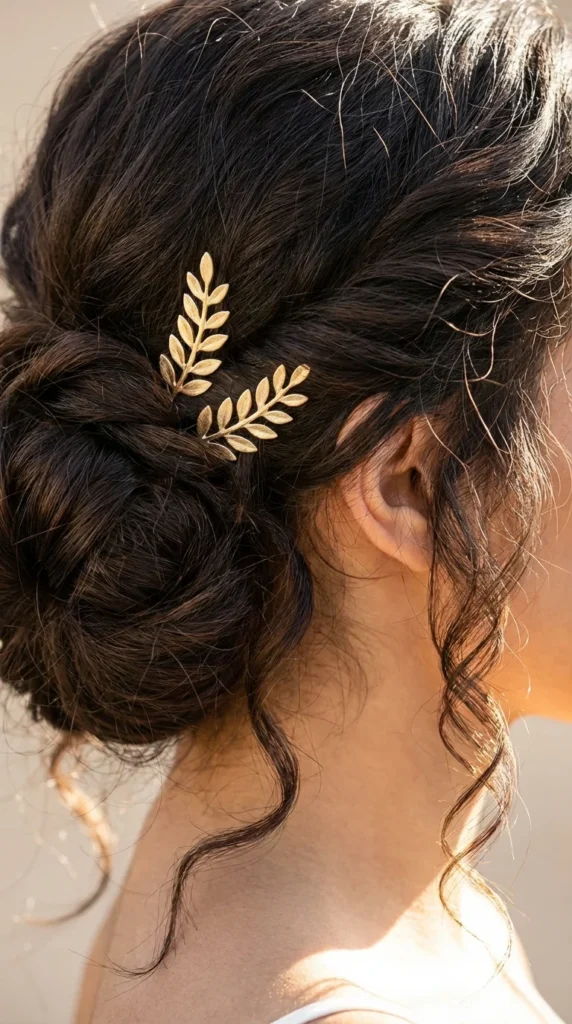 Twisted chignon prom updo