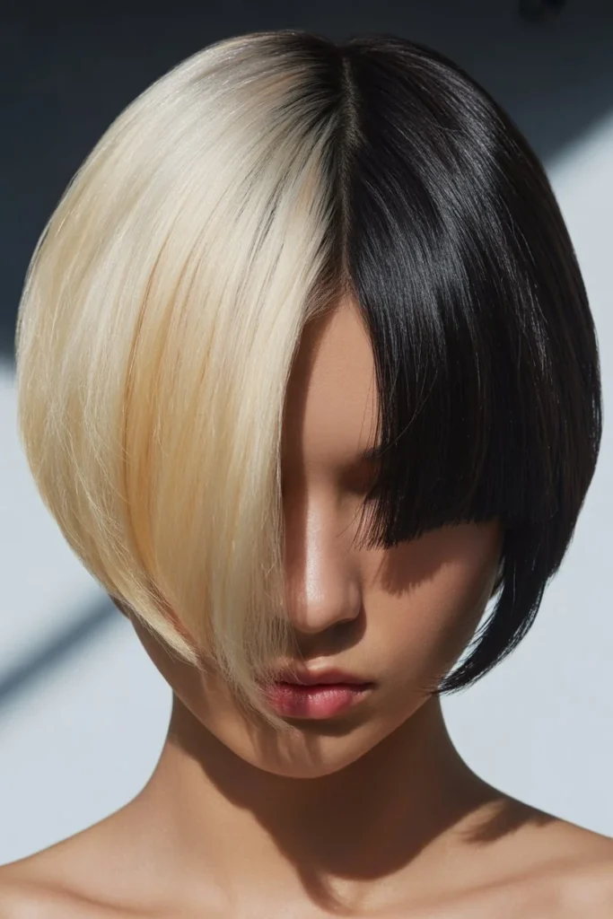 Two-tone short hair