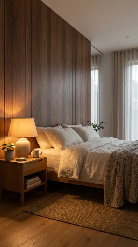 Wood panel interior architecture