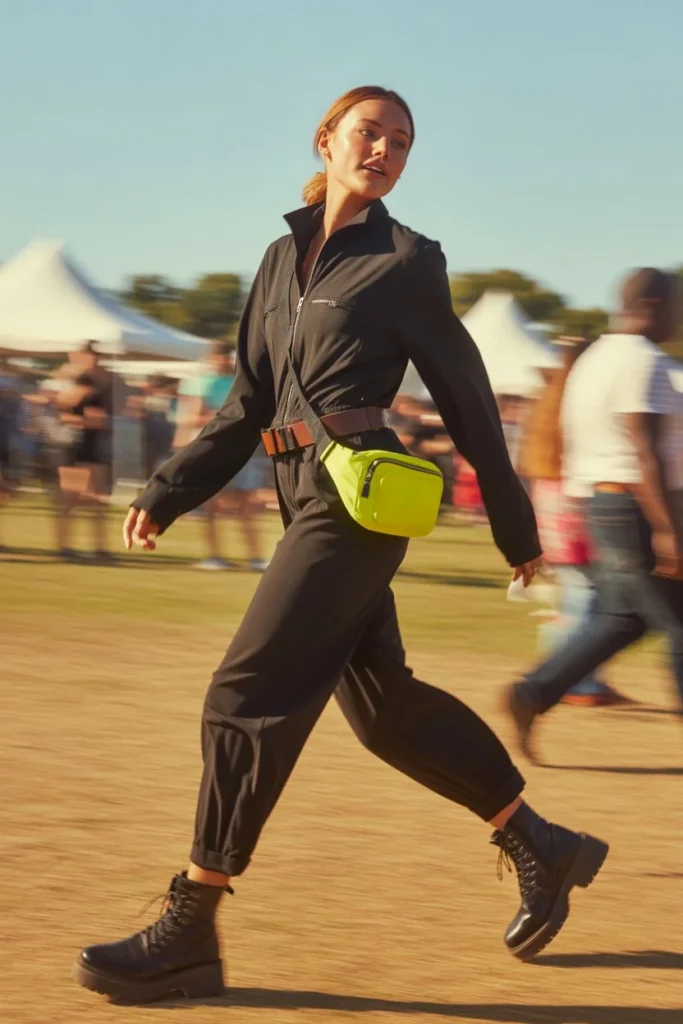 all black festival jumpsuit