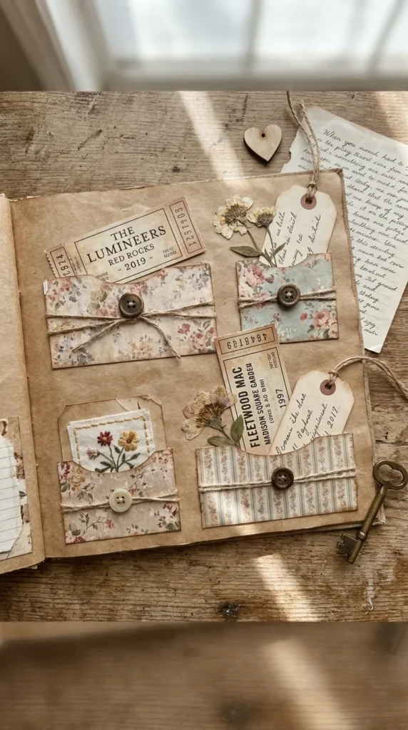 anniversary scrapbook memorabilia page