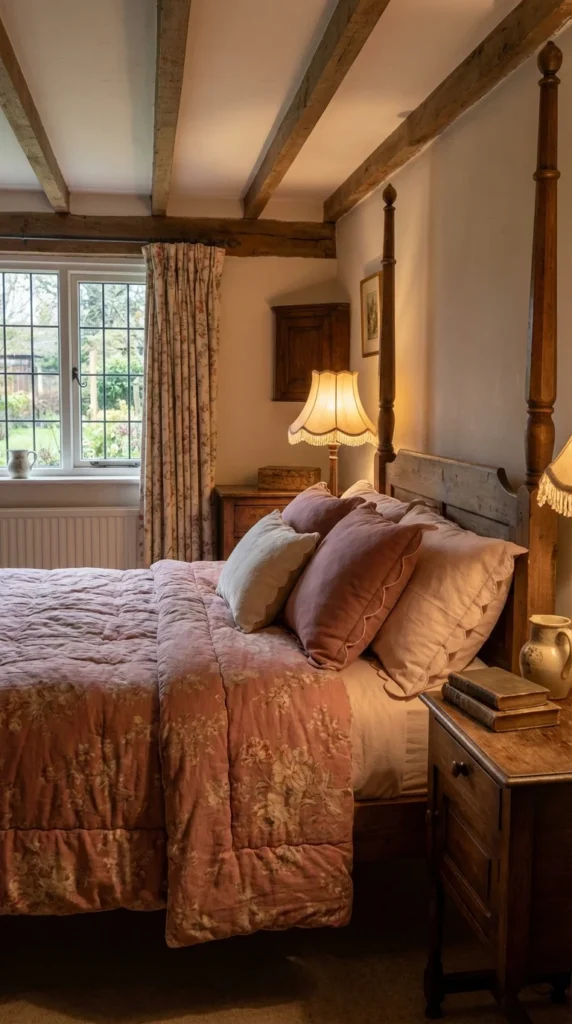 antique floral comforter set rose cotton