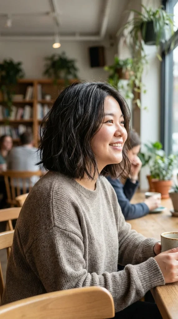 blunt bob haircut round face