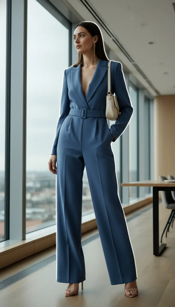 business casual jumpsuit career fair