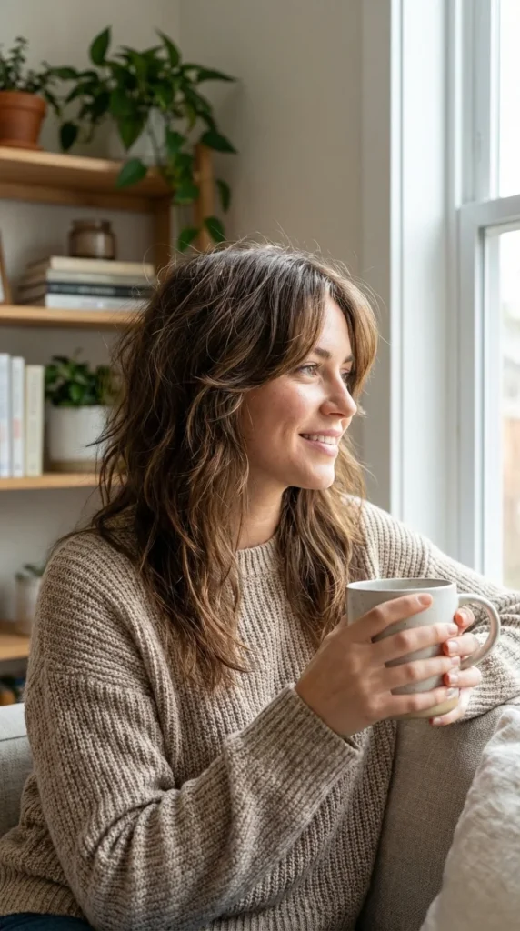 butterfly cut face framing layers