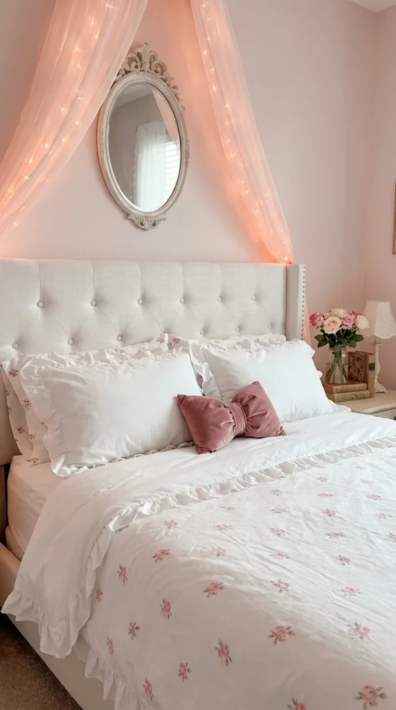 coquette aesthetic bedding rose print duvet