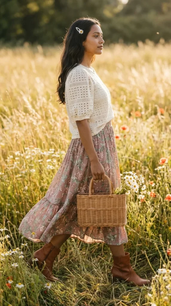 cottagecore crochet outfit ideas