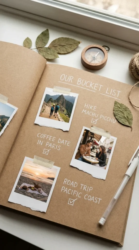 couple photo book ideas bucket list