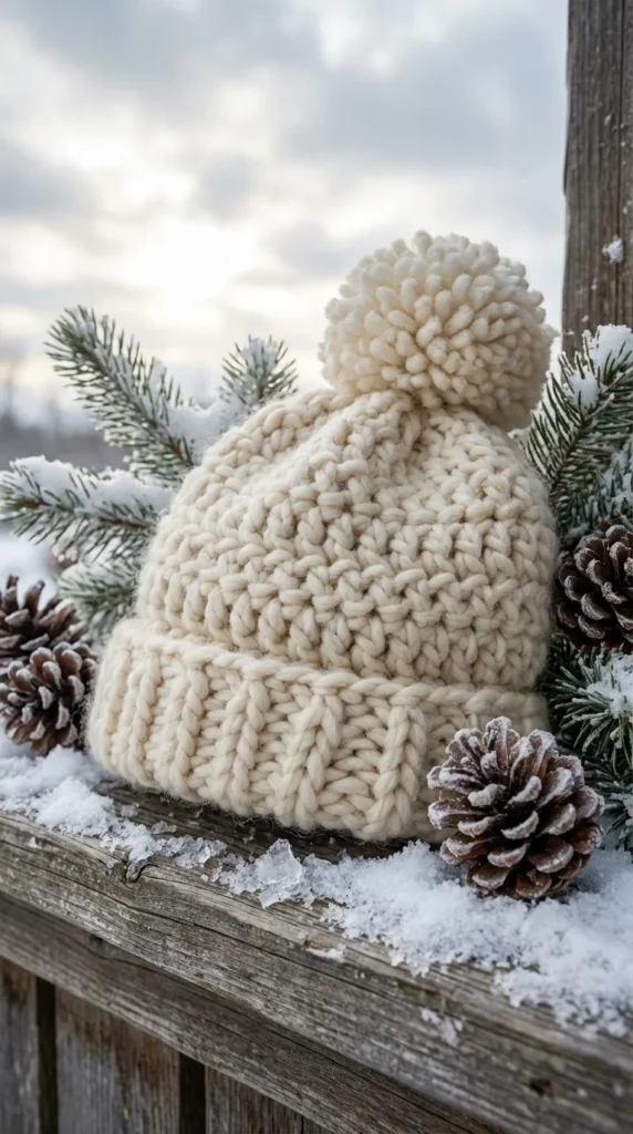 crochet beanie winter gift girlfriend