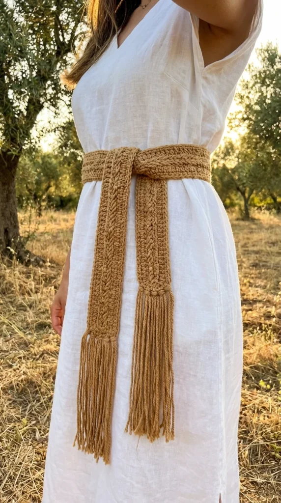 crochet belt boho outfit