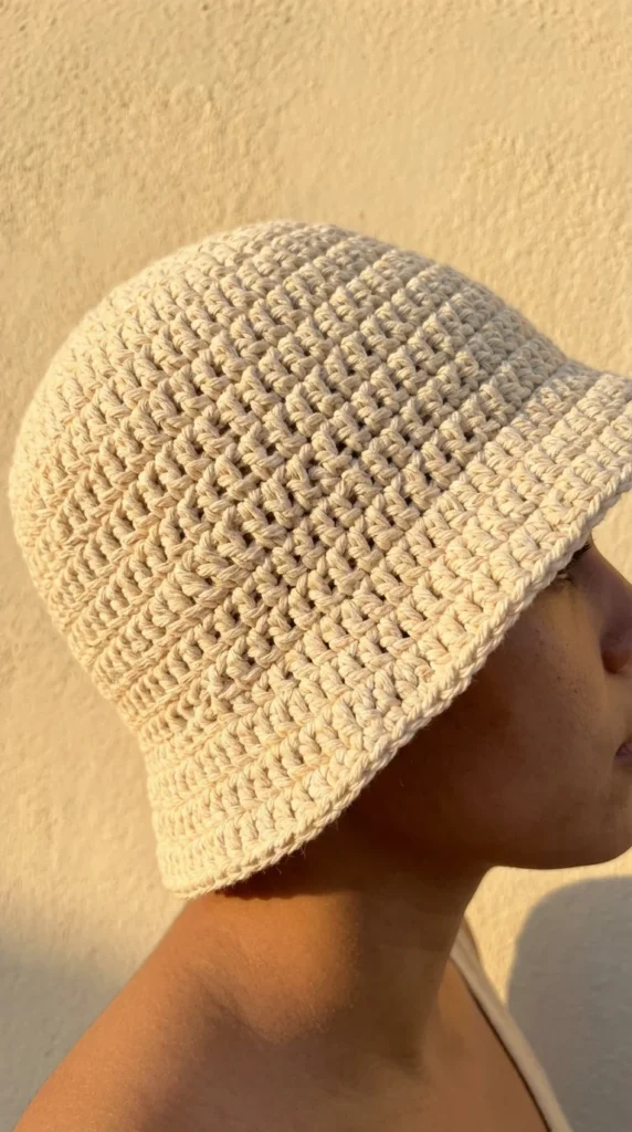crochet bucket hat aesthetic
