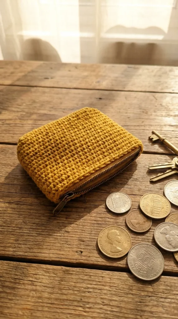 crochet coin purse handmade